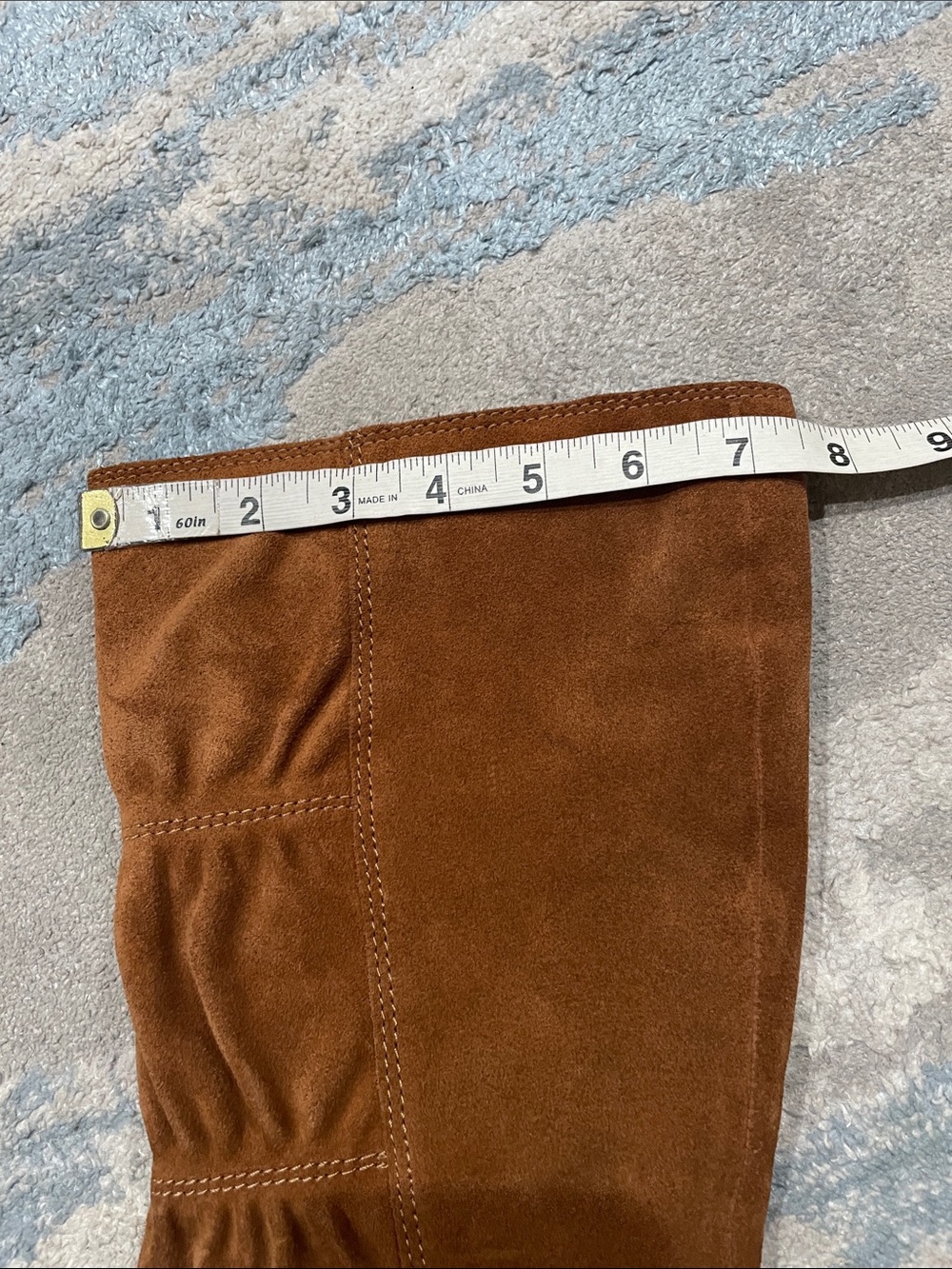 Michael Kors Cognac Suede Leather Knee-High Boots Size 8 - Picture 14 of 15